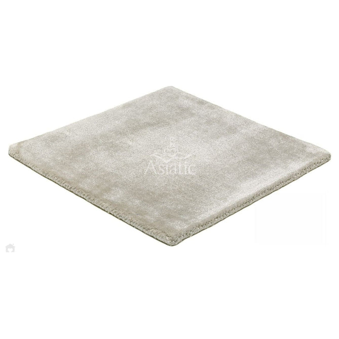 Katherine Carnaby Chrome Modern Designer Plain High-Density Heavyweight Hand-Woven Silky Smooth Shimmer Viscose Silver Grey Rug-Asiatic Carpets-Rug Love - The Most Loved Rug Store