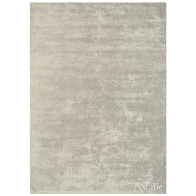 Katherine Carnaby Chrome Modern Designer Plain High-Density Heavyweight Hand-Woven Silky Smooth Shimmer Viscose Silver Grey Rug-Asiatic Carpets-Rug Love - The Most Loved Rug Store