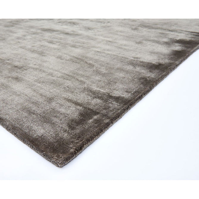 Katherine Carnaby Chrome Modern Designer Plain High-Density Heavyweight Hand-Woven Silky Smooth Shimmer Viscose Smoke Grey Rug-Asiatic Carpets-Rug Love - The Most Loved Rug Store