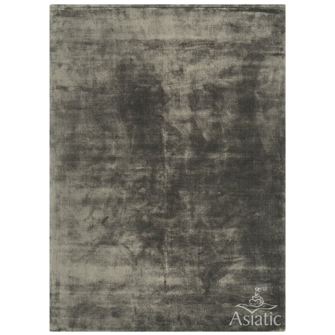 Katherine Carnaby Chrome Modern Designer Plain High-Density Heavyweight Hand-Woven Silky Smooth Shimmer Viscose Smoke Grey Rug-Asiatic Carpets-Rug Love - The Most Loved Rug Store