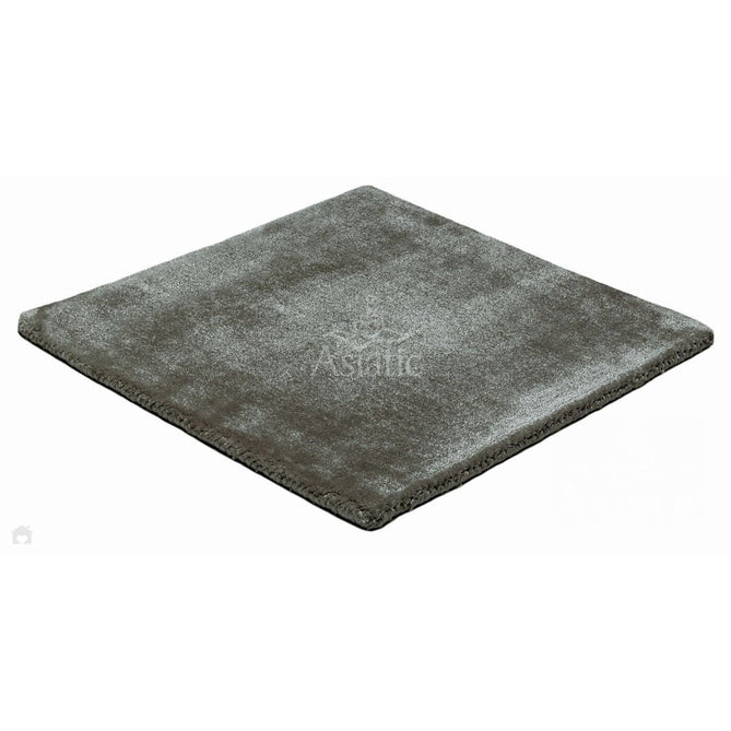 Katherine Carnaby Chrome Modern Designer Plain High-Density Heavyweight Hand-Woven Silky Smooth Shimmer Viscose Smoke Grey Rug-Asiatic Carpets-Rug Love - The Most Loved Rug Store