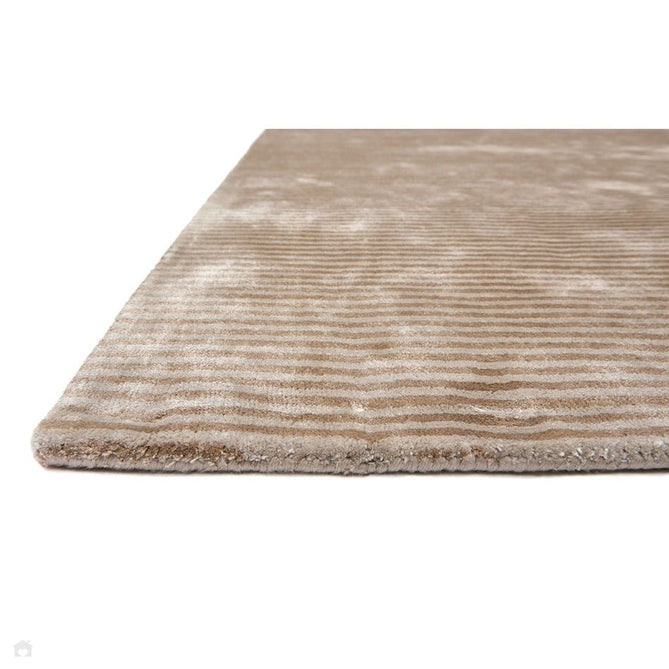 Katherine Carnaby Chrome Modern Designer Plain High-Density Heavyweight Hand-Woven Silky Smooth Shimmer Viscose Stripe Barley Rug-Asiatic Carpets-Rug Love - The Most Loved Rug Store