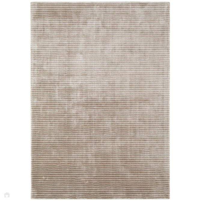 Katherine Carnaby Chrome Modern Designer Plain High-Density Heavyweight Hand-Woven Silky Smooth Shimmer Viscose Stripe Barley Rug-Asiatic Carpets-Rug Love - The Most Loved Rug Store