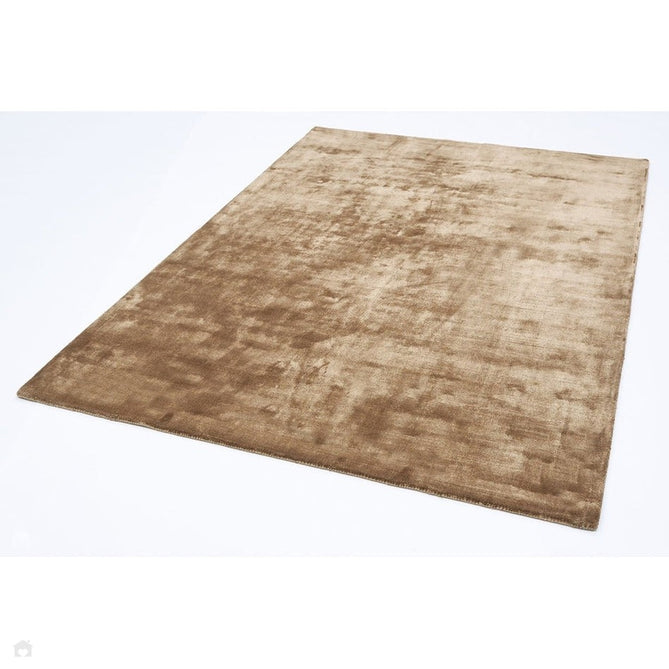 Katherine Carnaby Chrome Modern Designer Plain High-Density Heavyweight Hand-Woven Silky Smooth Shimmer Viscose Tan Brown Rug-Asiatic Carpets-Rug Love - The Most Loved Rug Store