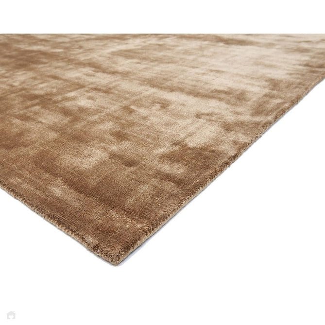 Katherine Carnaby Chrome Modern Designer Plain High-Density Heavyweight Hand-Woven Silky Smooth Shimmer Viscose Tan Brown Rug-Asiatic Carpets-Rug Love - The Most Loved Rug Store