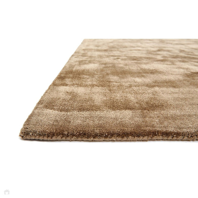 Katherine Carnaby Chrome Modern Designer Plain High-Density Heavyweight Hand-Woven Silky Smooth Shimmer Viscose Tan Brown Rug-Asiatic Carpets-Rug Love - The Most Loved Rug Store