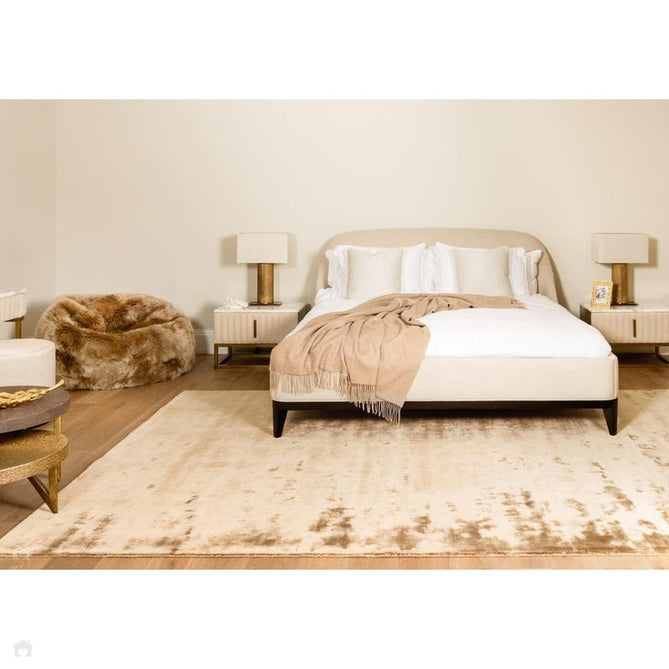 Katherine Carnaby Chrome Modern Designer Plain High-Density Heavyweight Hand-Woven Silky Smooth Shimmer Viscose Tan Brown Rug-Asiatic Carpets-Rug Love - The Most Loved Rug Store