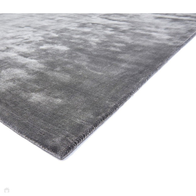 Katherine Carnaby Chrome Modern Designer Plain High-Density Heavyweight Hand-Woven Silky Smooth Shimmer Viscose Zinc Grey Rug-Asiatic Carpets-Rug Love - The Most Loved Rug Store