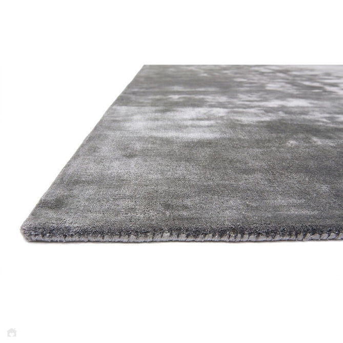 Katherine Carnaby Chrome Modern Designer Plain High-Density Heavyweight Hand-Woven Silky Smooth Shimmer Viscose Zinc Grey Rug-Asiatic Carpets-Rug Love - The Most Loved Rug Store