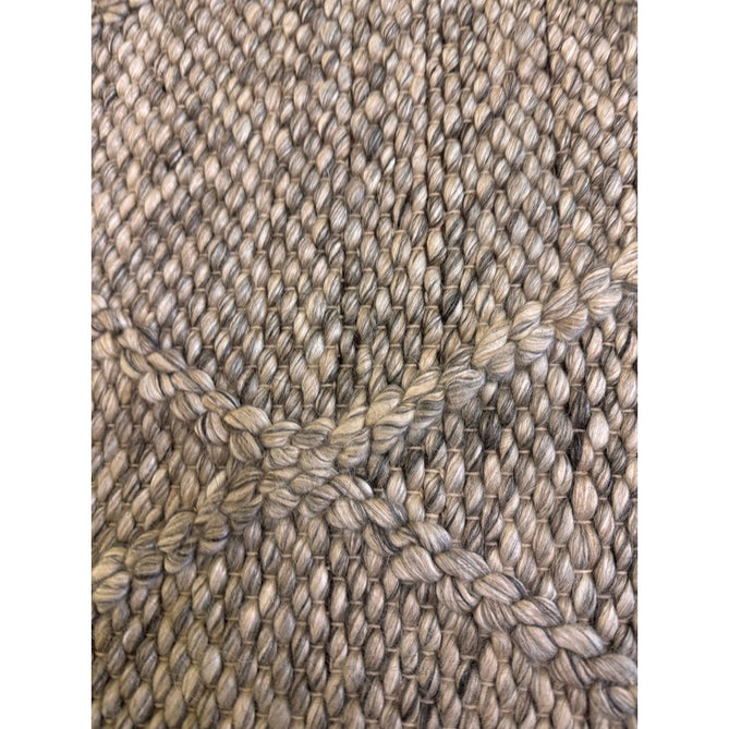 Katherine Carnaby Coast CD03 Modern Designer Plain Geometric Diamond Hand-Woven Textured Wool&Viscose Flatweave Grey Marl Rug-Asiatic Carpets-Rug Love - The Most Loved Rug Store