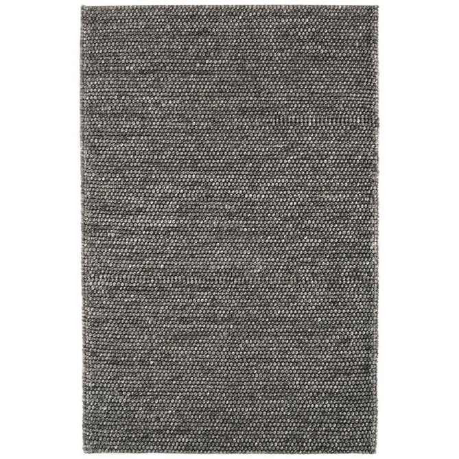 Katherine Carnaby Coast CS01 Modern Designer Plain Hand-Woven Textured Wool&Viscose Flatweave Charcoal Grey Rug-Asiatic Carpets-Rug Love - The Most Loved Rug Store