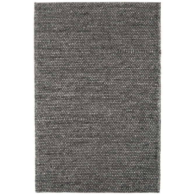 Katherine Carnaby Coast CS01 Modern Designer Plain Hand-Woven Textured Wool&Viscose Flatweave Charcoal Grey Rug-Asiatic Carpets-Rug Love - The Most Loved Rug Store