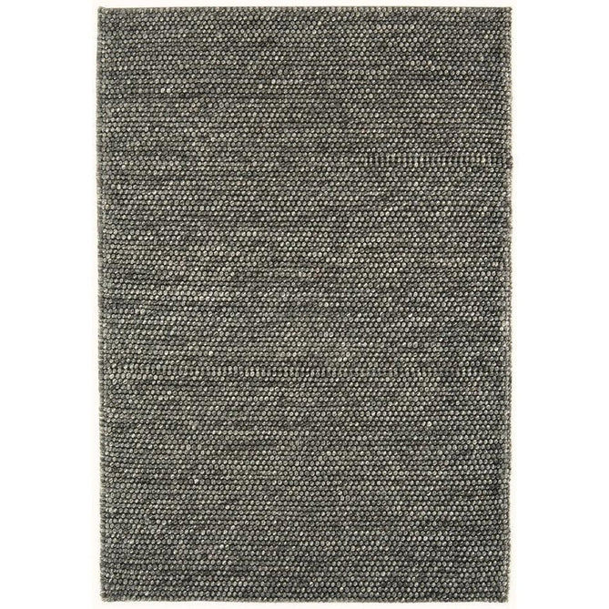 Katherine Carnaby Coast CS01 Modern Designer Plain Hand-Woven Textured Wool&Viscose Flatweave Charcoal Grey Rug-Asiatic Carpets-Rug Love - The Most Loved Rug Store