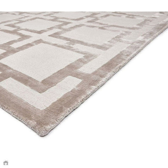 Buy Asiatic Carpets Katherine Carnaby Eaton Modern Designer Geometric Super-Soft Hand-Woven High-Density Textured Silky Metallic Shimmer Viscose Flatweave Biscuit Rug Lowest Price | Rug Love