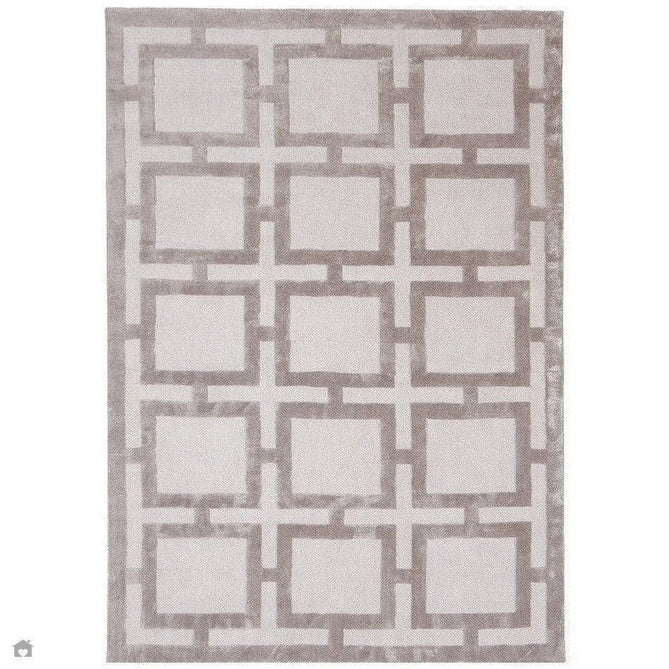 Buy Asiatic Carpets Katherine Carnaby Eaton Modern Designer Geometric Super-Soft Hand-Woven High-Density Textured Silky Metallic Shimmer Viscose Flatweave Biscuit Rug Lowest Price | Rug Love