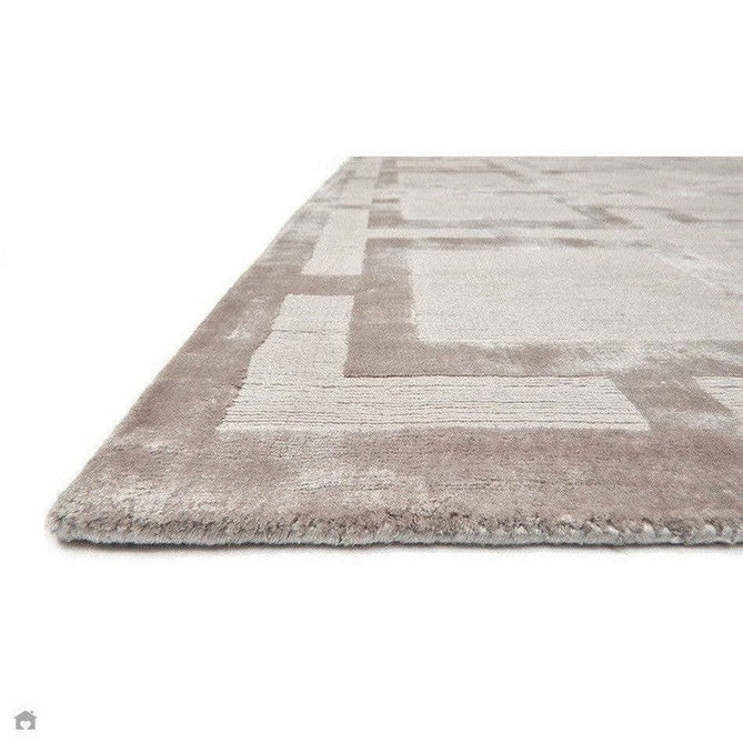 Buy Asiatic Carpets Katherine Carnaby Eaton Modern Designer Geometric Super-Soft Hand-Woven High-Density Textured Silky Metallic Shimmer Viscose Flatweave Biscuit Rug Lowest Price | Rug Love