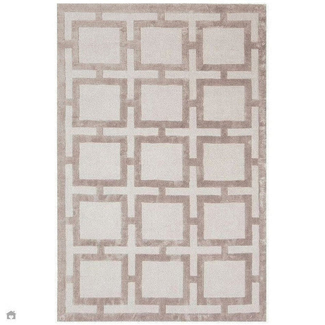 Buy Asiatic Carpets Katherine Carnaby Eaton Modern Designer Geometric Super-Soft Hand-Woven High-Density Textured Silky Metallic Shimmer Viscose Flatweave Biscuit Rug Lowest Price | Rug Love