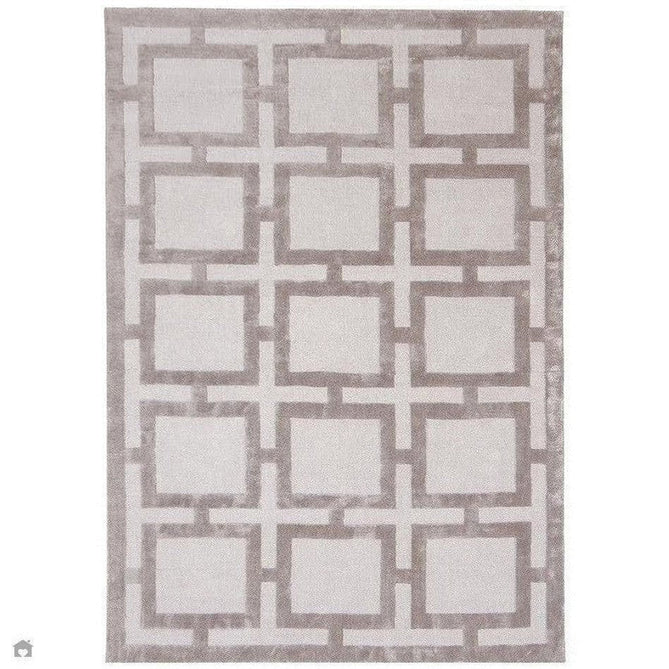 Buy Asiatic Carpets Katherine Carnaby Eaton Modern Designer Geometric Super-Soft Hand-Woven High-Density Textured Silky Metallic Shimmer Viscose Flatweave Biscuit Rug Lowest Price | Rug Love