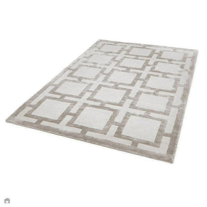 Buy Asiatic Carpets Katherine Carnaby Eaton Modern Designer Geometric Super-Soft Hand-Woven High-Density Textured Silky Metallic Shimmer Viscose Flatweave Sand Rug Lowest Price | Rug Love