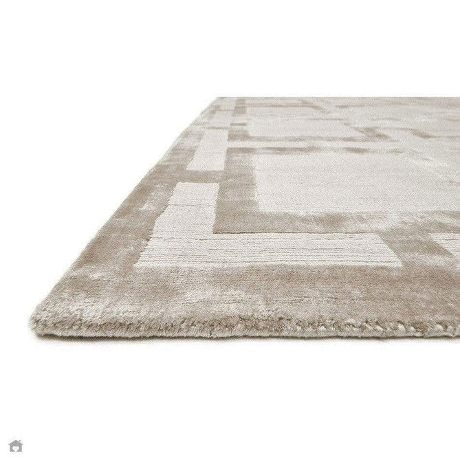 Buy Asiatic Carpets Katherine Carnaby Eaton Modern Designer Geometric Super-Soft Hand-Woven High-Density Textured Silky Metallic Shimmer Viscose Flatweave Sand Rug Lowest Price | Rug Love