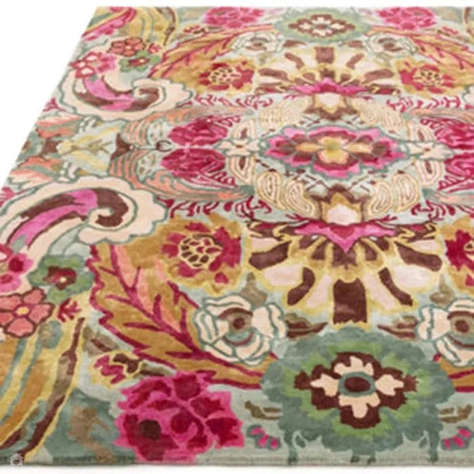 Katherine Carnaby Historia Multicolour/Green/Pink/Yellow/Cream Rug-Asiatic Carpets-Rug Love - The Most Loved Rug Store