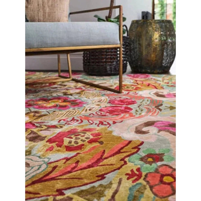 Katherine Carnaby Historia Multicolour/Green/Pink/Yellow/Cream Rug-Asiatic Carpets-Rug Love - The Most Loved Rug Store