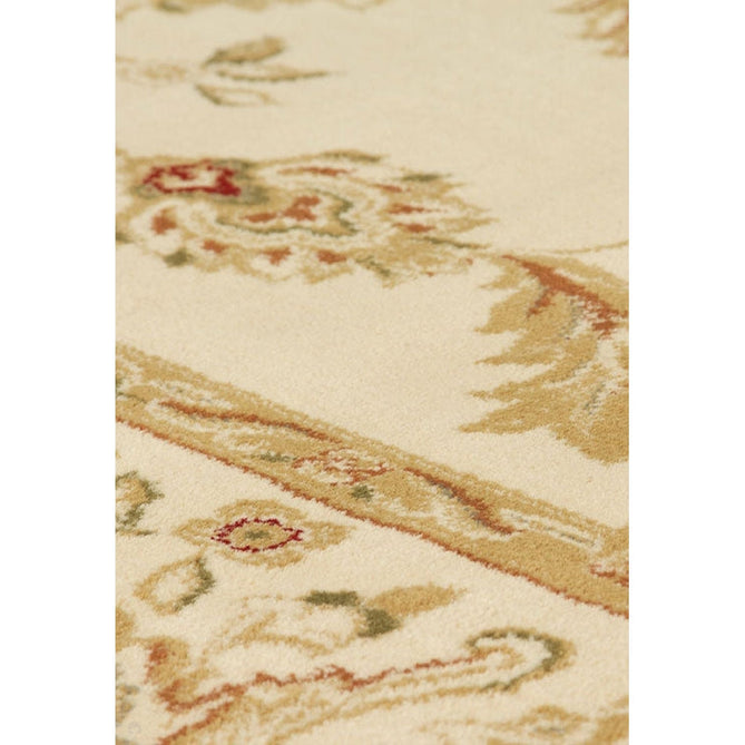 Kendra 2330 X Traditional Persian Classic Floral Vine Bordered Stain-Resistant Cream Round Rug-Oriental Weavers-Rug Love - The Most Loved Rug Store