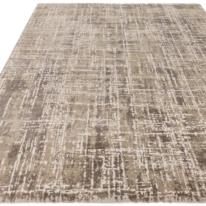 Kuza Abstract Modern Distressed Textured Soft-Touch Beige/Light Grey Rug-Asiatic Carpets-Rug Love - The Most Loved Rug Store