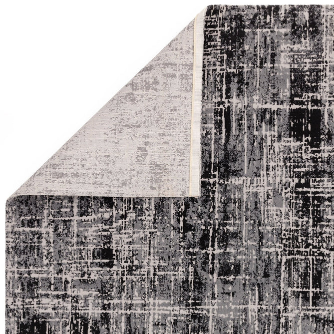 Kuza Abstract Modern Distressed Textured Soft-Touch Black /Light Grey Rug-Asiatic Carpets-Rug Love - The Most Loved Rug Store