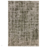 Kuza Abstract Modern Distressed Textured Soft-Touch Khaki/Cream/Light Grey Rug