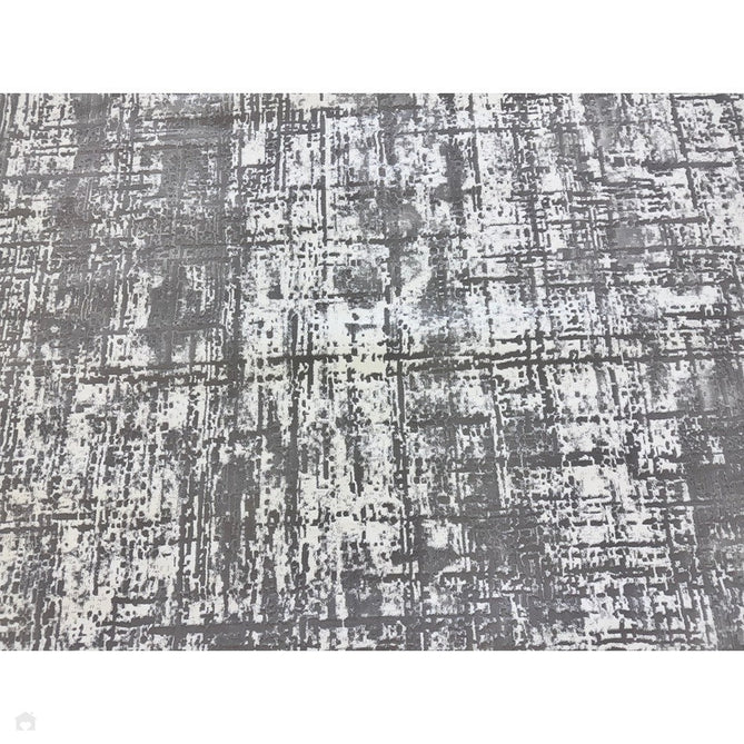 Kuza Abstract Modern Distressed Textured Soft-Touch Mid Grey/Cream/Light Grey Rug-Asiatic Carpets-Rug Love - The Most Loved Rug Store