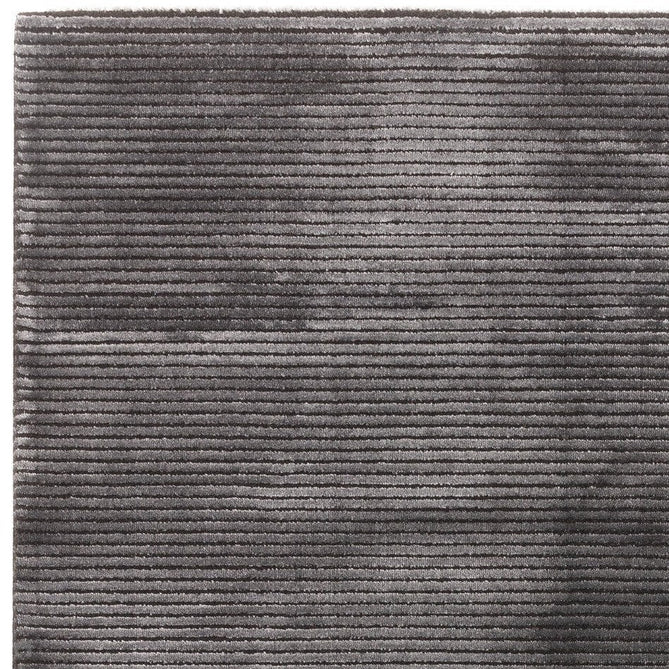 Kuza Plain Stripe Modern Distressed Textured Soft-Touch Charcoal Grey Rug-Asiatic Carpets-Rug Love - The Most Loved Rug Store