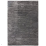 Kuza Plain Stripe Modern Distressed Textured Soft-Touch Charcoal Grey Rug