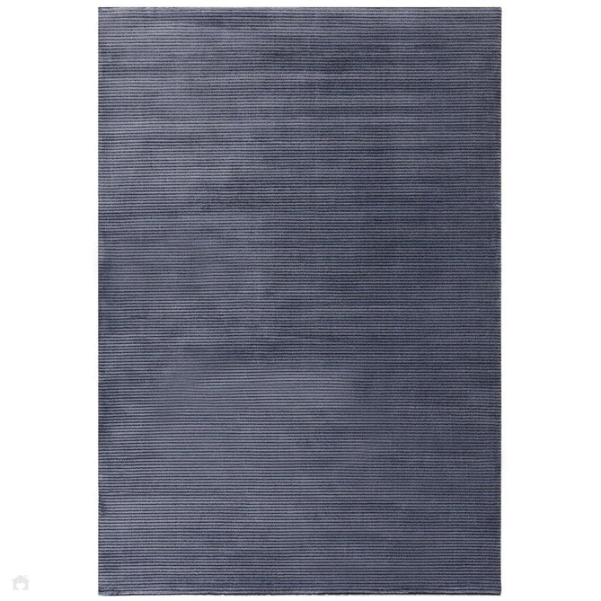 Kuza Plain Stripe Modern Distressed Textured Soft-Touch Navy Rug-Asiatic Carpets-Rug Love - The Most Loved Rug Store