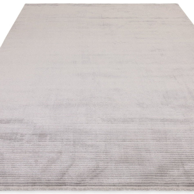 Kuza Plain Stripe Modern Distressed Textured Soft-Touch Silver Rug-Asiatic Carpets-Rug Love - The Most Loved Rug Store