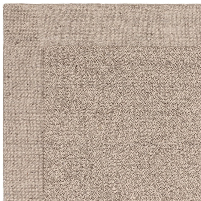 Larson Modern Plain Hi-Low Border Hand-Woven Textured Looped Wool Flat-Pile Beige/Natural Rug-Asiatic Carpets-Rug Love - The Most Loved Rug Store