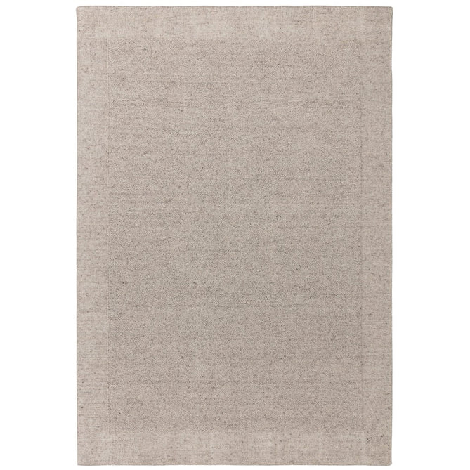 Larson Modern Plain Hi-Low Border Hand-Woven Textured Looped Wool Flat-Pile Beige/Natural Rug-Asiatic Carpets-Rug Love - The Most Loved Rug Store