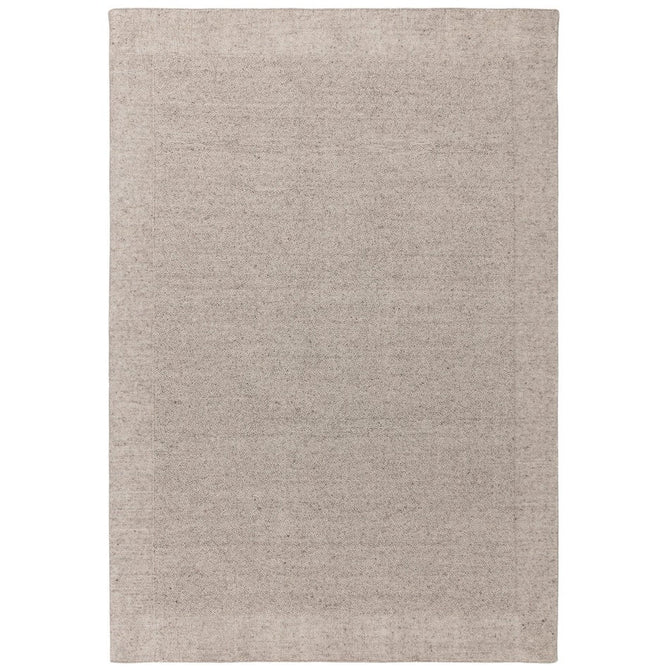 Larson Modern Plain Hi-Low Border Hand-Woven Textured Looped Wool Flat-Pile Beige/Natural Rug-Asiatic Carpets-Rug Love - The Most Loved Rug Store