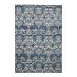 Laurence Llewelyn-Bowen Imperial Modern Floral Ornate Abstract Metallic Shimmer Hi-Lo Textured Soft-Touch Polyester Low Profile Short Pile Midnight Rug