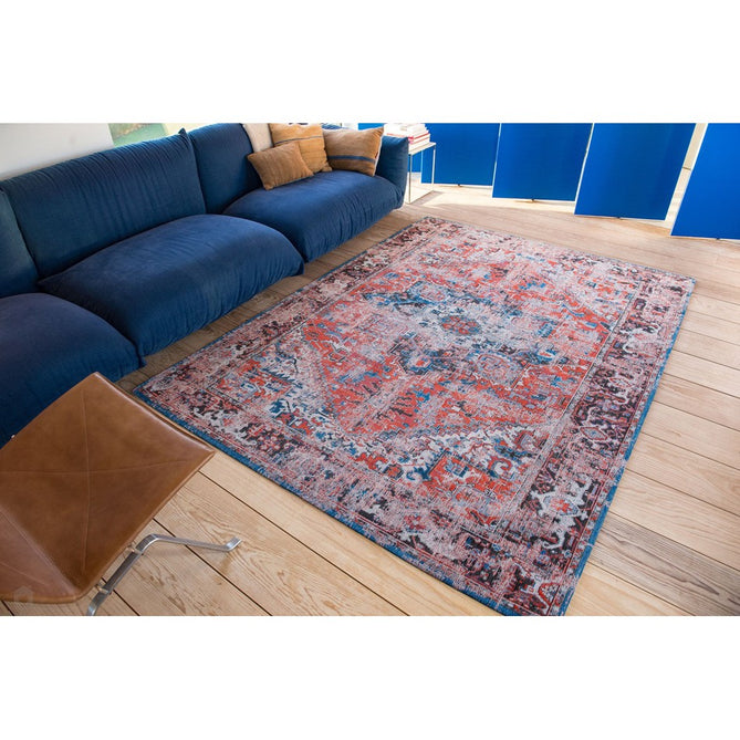 Louis De Poortere Antiquarian Heriz 8703 Classic Brick Washable Polyester Flatweave Eco-Rug-Louis De Poortere-Rug Love - The Most Loved Rug Store