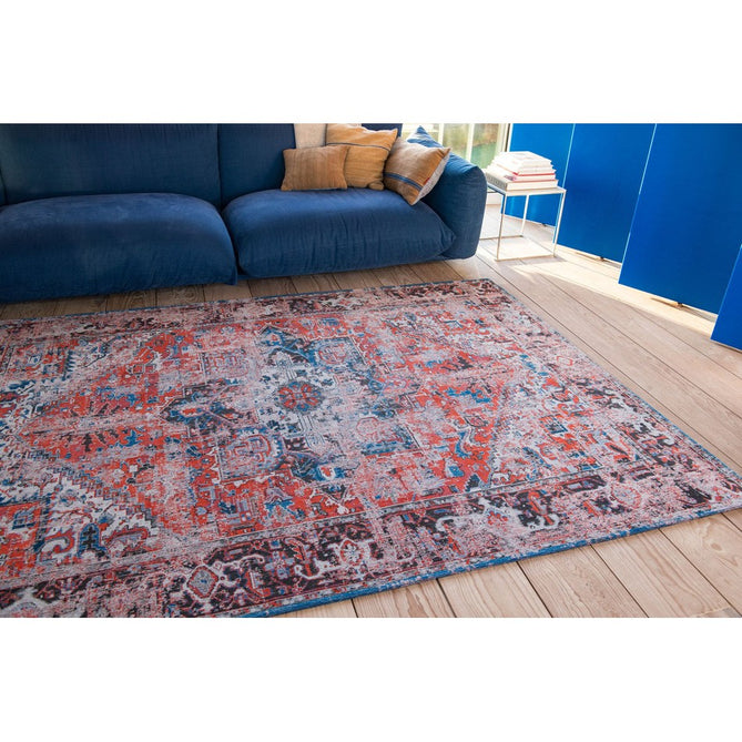 Louis De Poortere Antiquarian Heriz 8703 Classic Brick Washable Polyester Flatweave Eco-Rug-Louis De Poortere-Rug Love - The Most Loved Rug Store