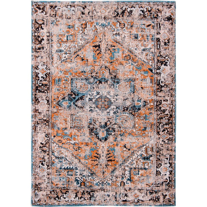 Louis De Poortere Antiquarian Heriz 8705 Seray Orange Washable Polyester Flatweave Eco-Rug-Louis De Poortere-Rug Love - The Most Loved Rug Store