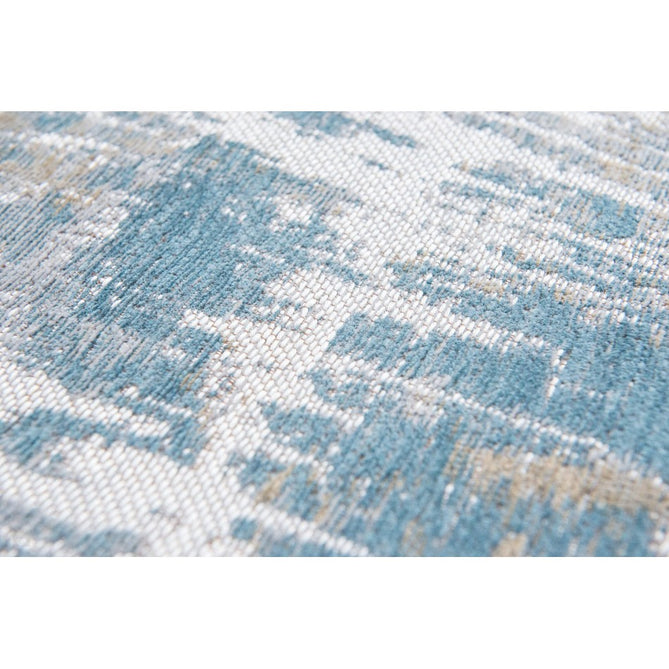 Louis De Poortere Atlantic Streaks 8718 Long Island Blue Washable Polyester Flatweave Eco-Rug-Louis De Poortere-Rug Love - The Most Loved Rug Store