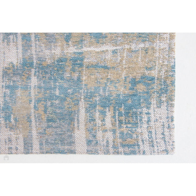 Louis De Poortere Atlantic Streaks 8718 Long Island Blue Washable Polyester Flatweave Eco-Rug-Louis De Poortere-Rug Love - The Most Loved Rug Store