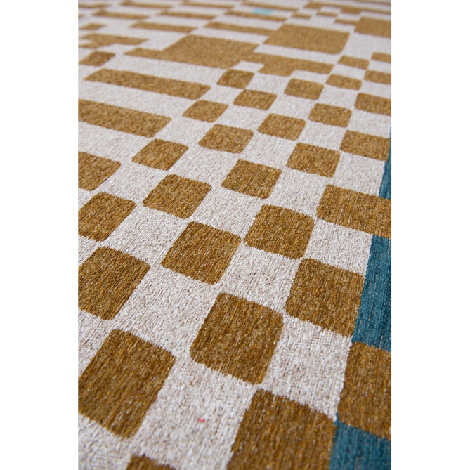 Louis De Poortere Craft Chess 9338 Honey Washable Polyester Flatweave Eco-Rug-Louis De Poortere-Rug Love - The Most Loved Rug Store