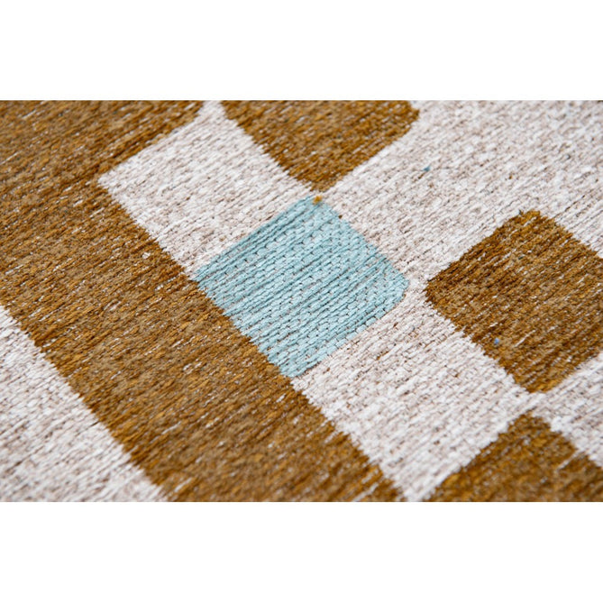 Louis De Poortere Craft Chess 9338 Honey Washable Polyester Flatweave Eco-Rug-Louis De Poortere-Rug Love - The Most Loved Rug Store