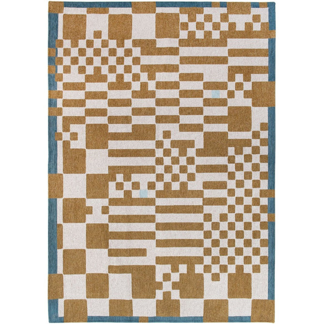 Louis De Poortere Craft Chess 9338 Honey Washable Polyester Flatweave Eco-Rug-Louis De Poortere-Rug Love - The Most Loved Rug Store