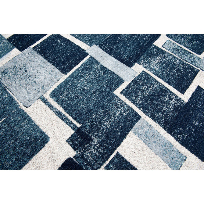 Louis De Poortere Craft Lucia 9355 Ice Blue Washable Polyester Flatweave Eco-Rug-Louis De Poortere-Rug Love - The Most Loved Rug Store