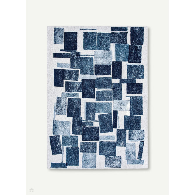 Louis De Poortere Craft Lucia 9355 Ice Blue Washable Polyester Flatweave Eco-Rug-Louis De Poortere-Rug Love - The Most Loved Rug Store