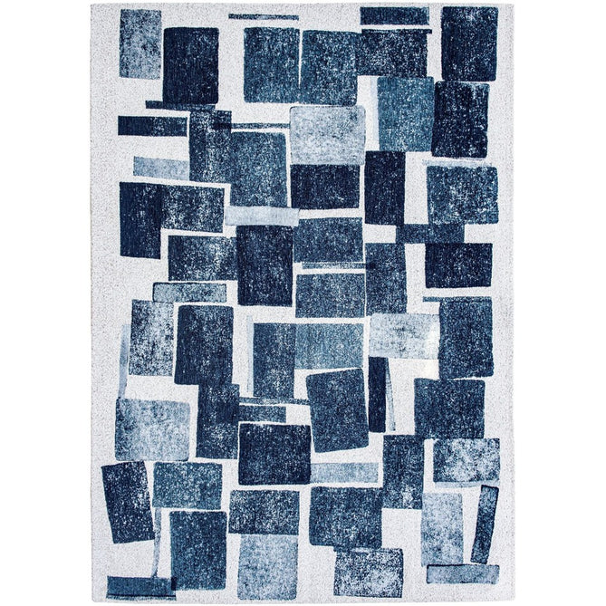 Louis De Poortere Craft Lucia 9355 Ice Blue Washable Polyester Flatweave Eco-Rug-Louis De Poortere-Rug Love - The Most Loved Rug Store